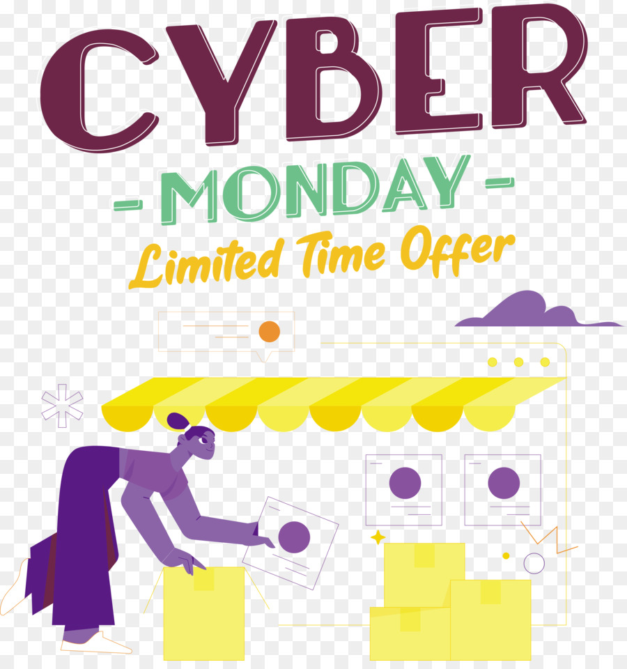 Cyber Segunda Feira，Oferta Por Tempo Limitado PNG