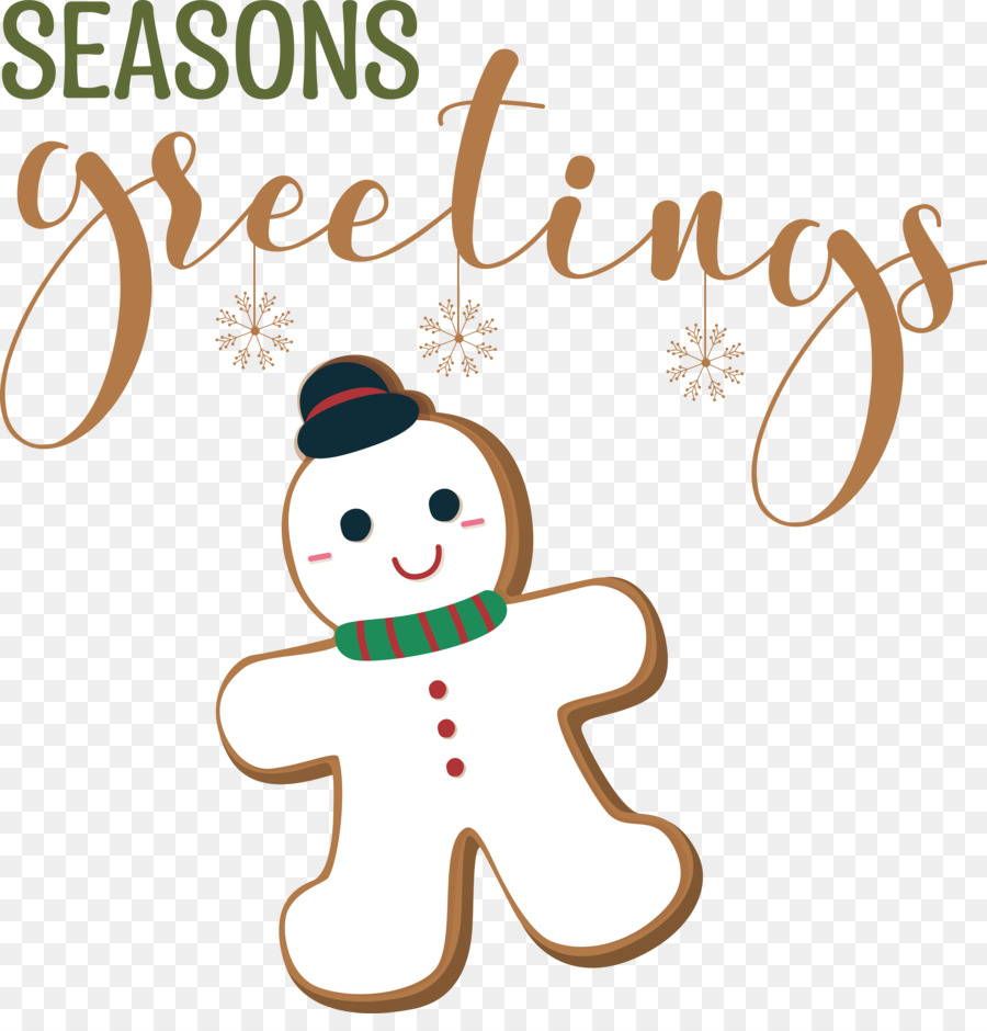 Seasons Greetings，Gingerbread PNG