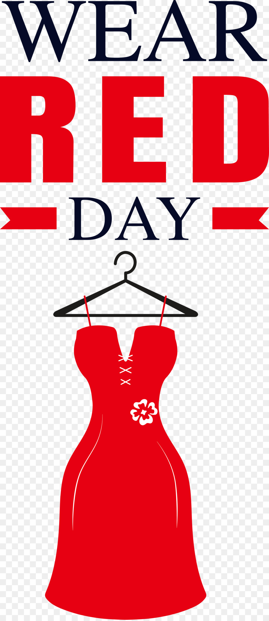 National Wear Red Day，Use Dia Vermelho PNG