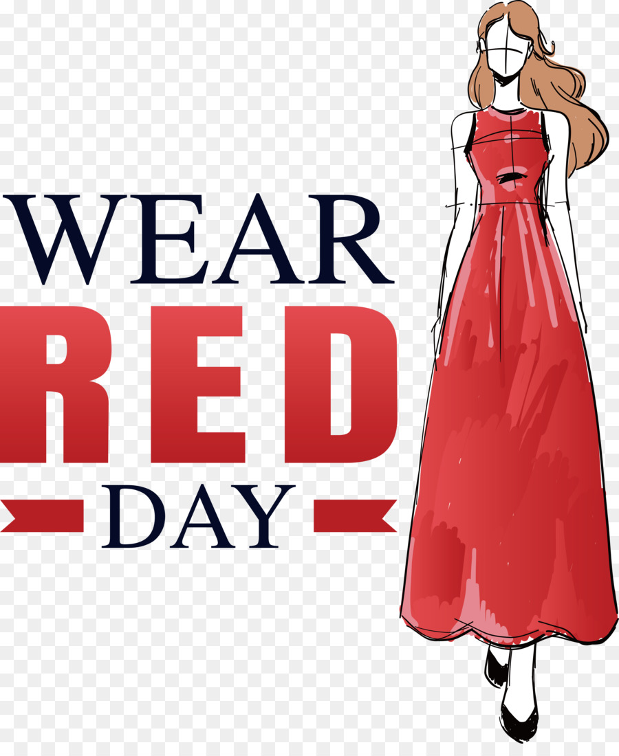 National Wear Red Day，Use Dia Vermelho PNG