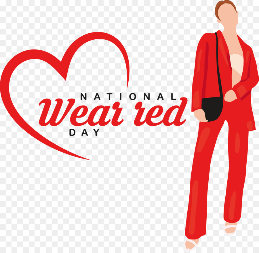 National Wear Red Day，Use Dia Vermelho PNG