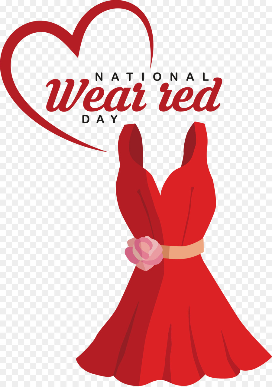 National Wear Red Day，Use Dia Vermelho PNG