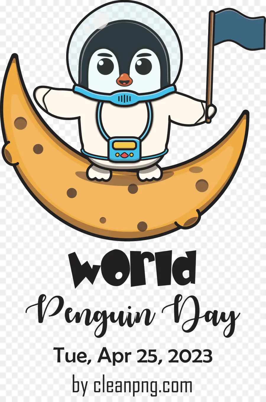 Dia Mundial Do Pinguim，Astronauta Pinguim PNG