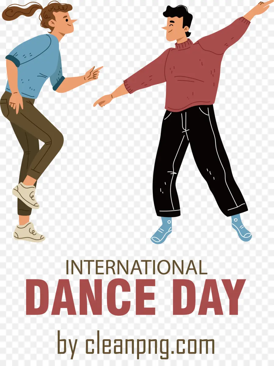 Dia Internacional Da Dança，Casal Dançando PNG