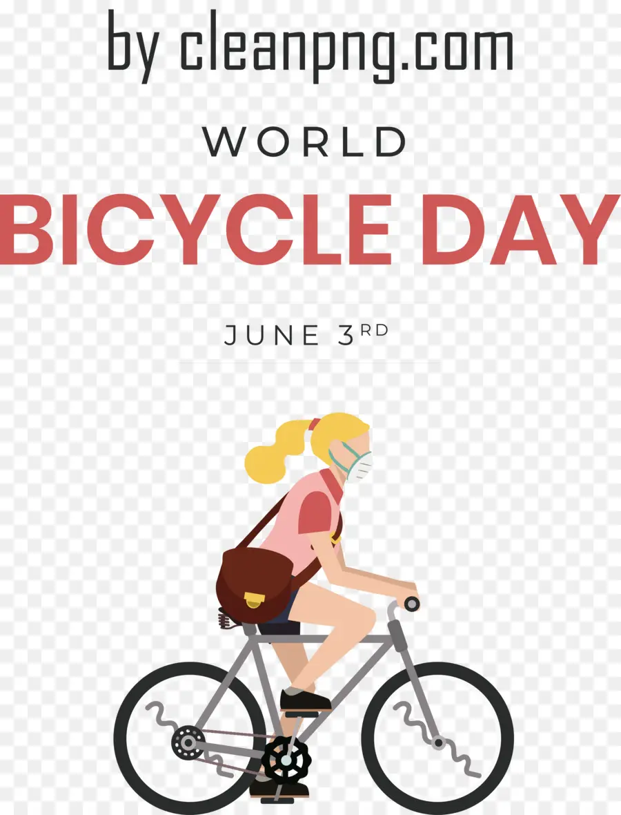 Dia Mundial Da Bicicleta，Garota Na Bicicleta PNG