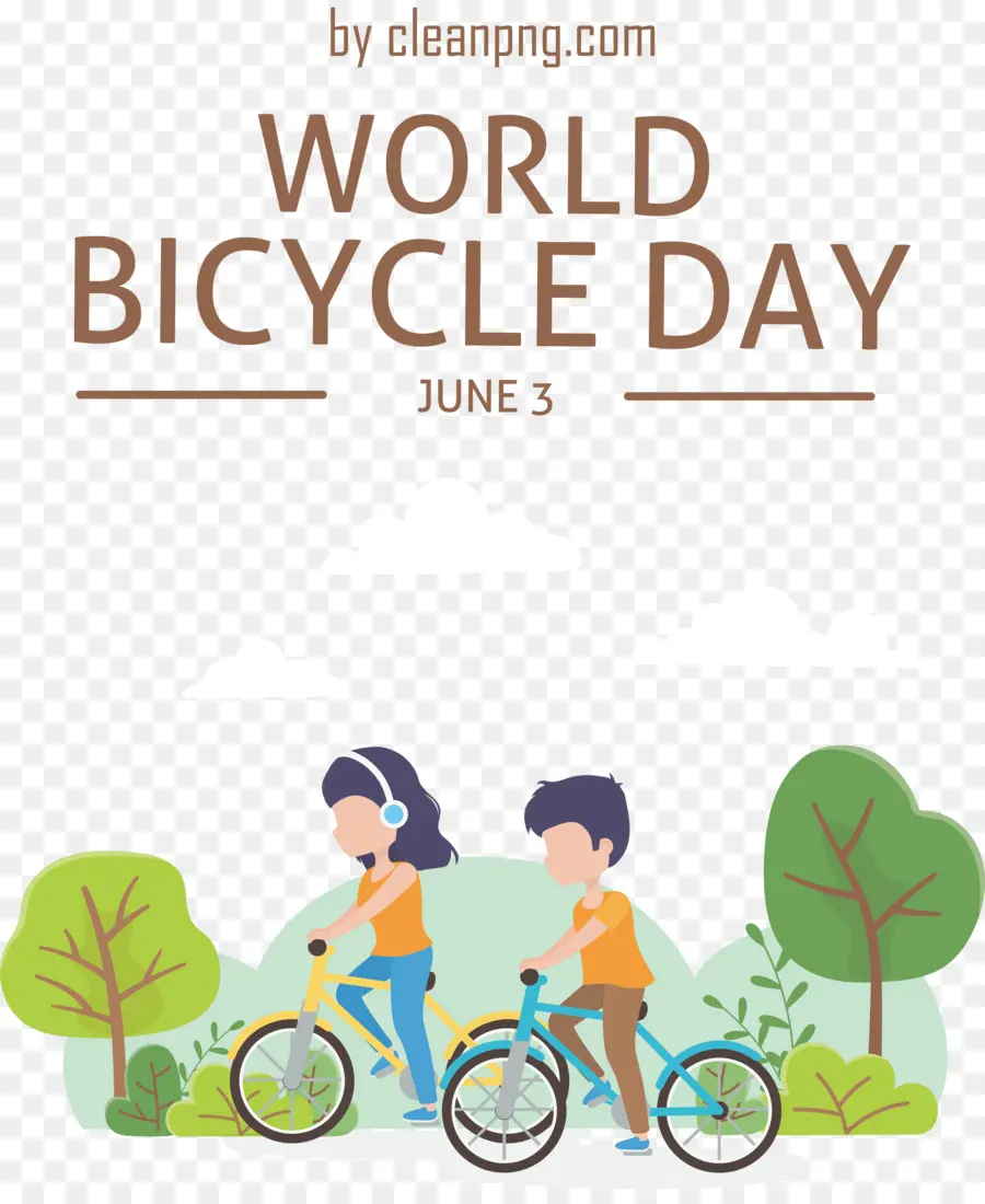 Dia Mundial Da Bicicleta，Dia Da Bicicleta Mundial PNG