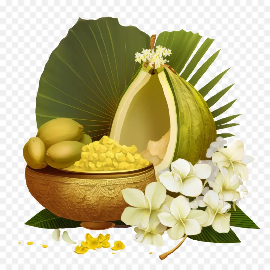 Vishu，Arranjo De Comida Vishu PNG