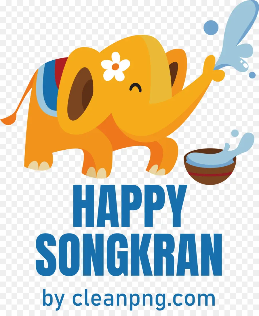 Songkran，Elefante PNG