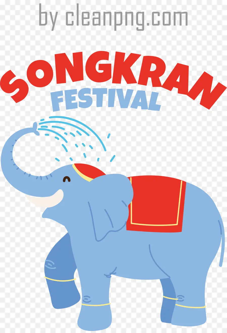 Songkran，Elefante PNG