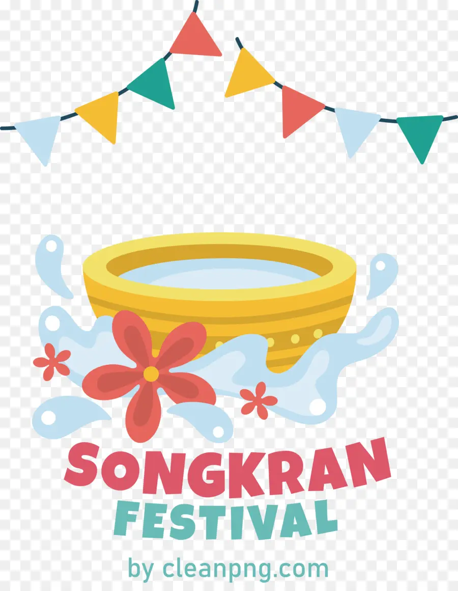 Festival Songkran，Festival De Respingos De água PNG