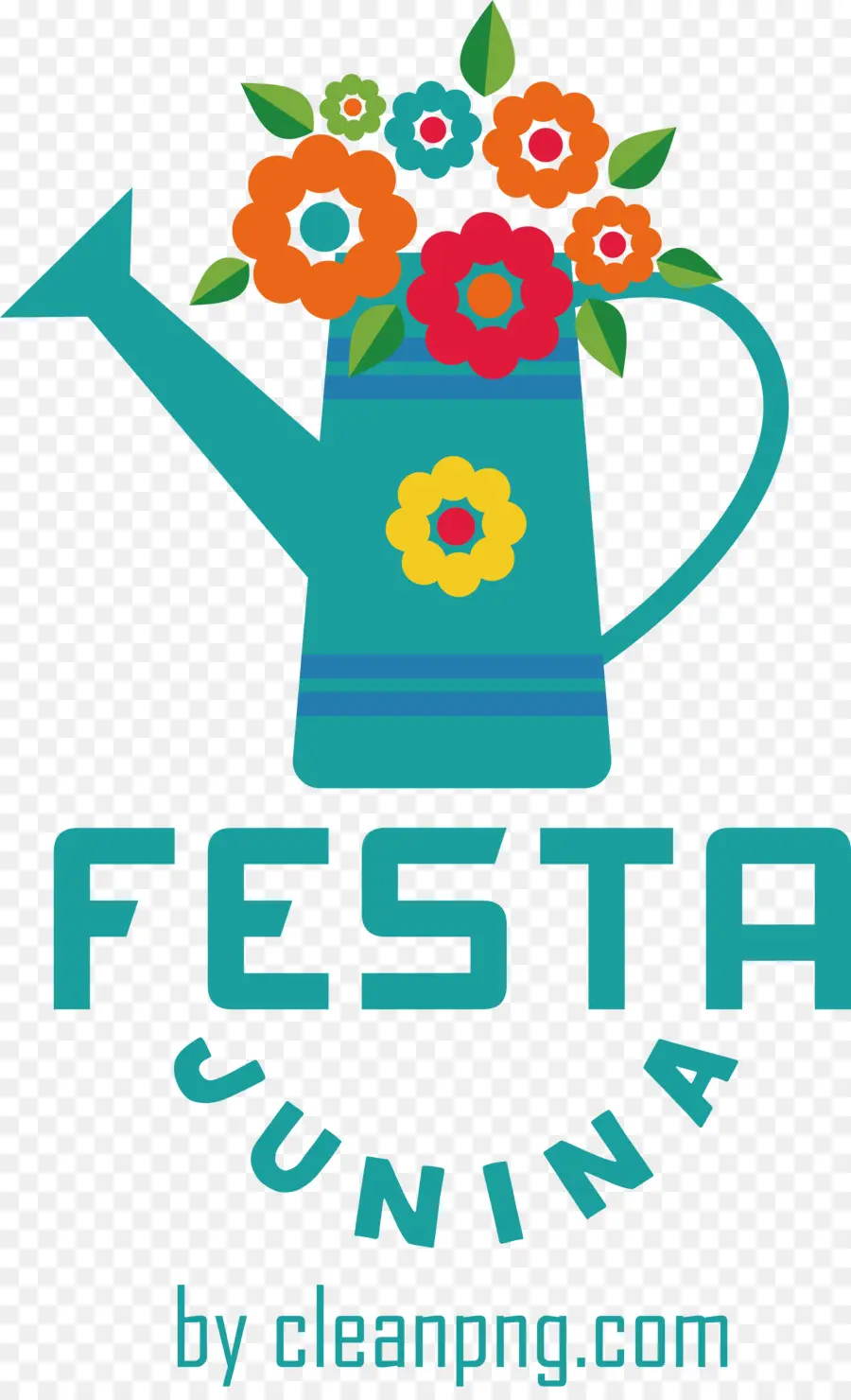 Festa Junina，Regador Com Flores PNG