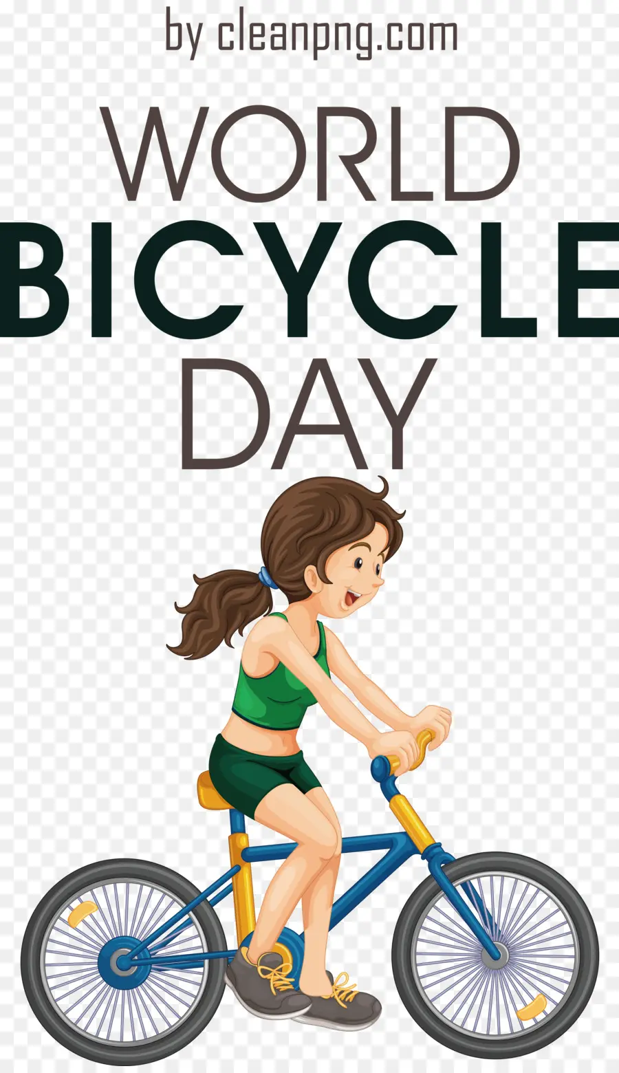 Dia Mundial Da Bicicleta， PNG