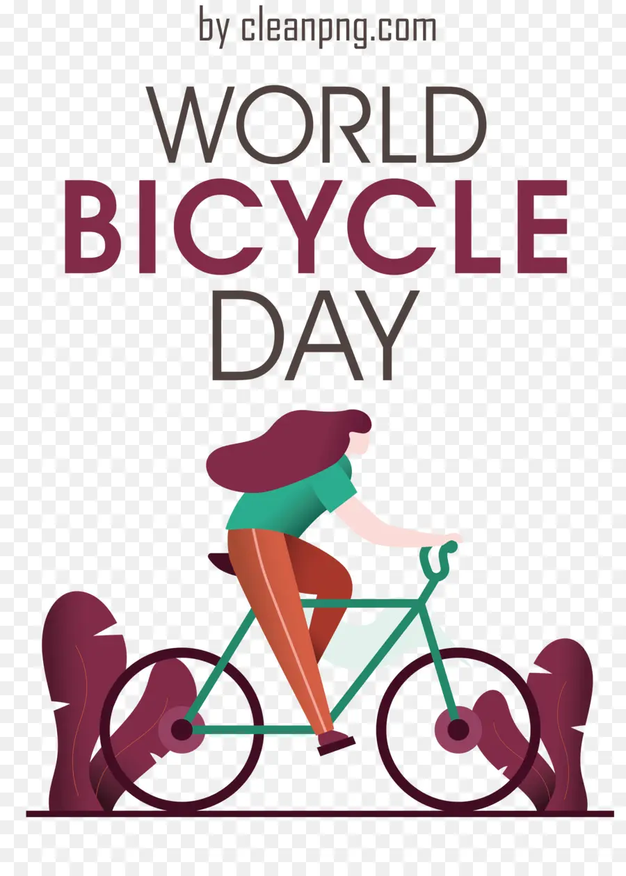 Dia Mundial Da Bicicleta， PNG