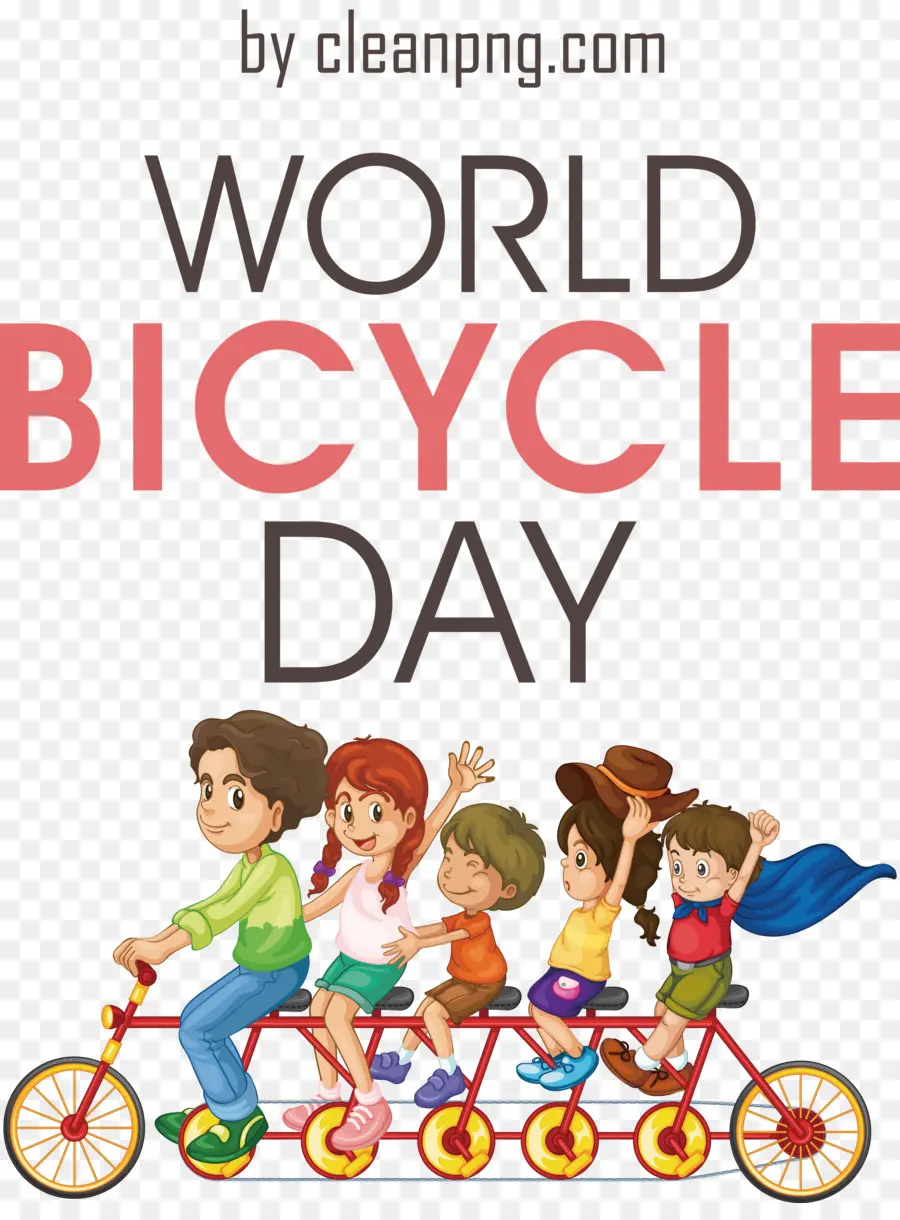 Dia Mundial Da Bicicleta，Dia Da Bicicleta Mundial PNG