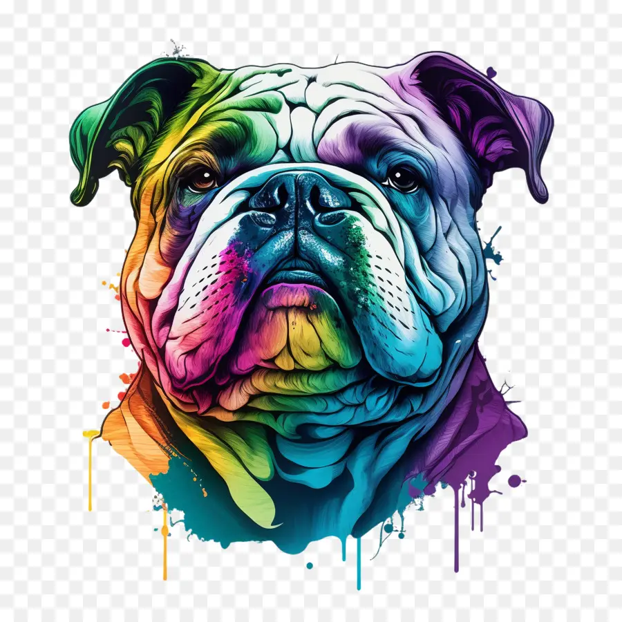 Cabeça De Bulldog，Retrato De Bulldog PNG