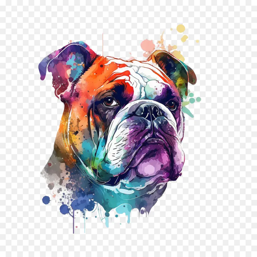 Cabeça De Bulldog，Retrato De Bulldog PNG