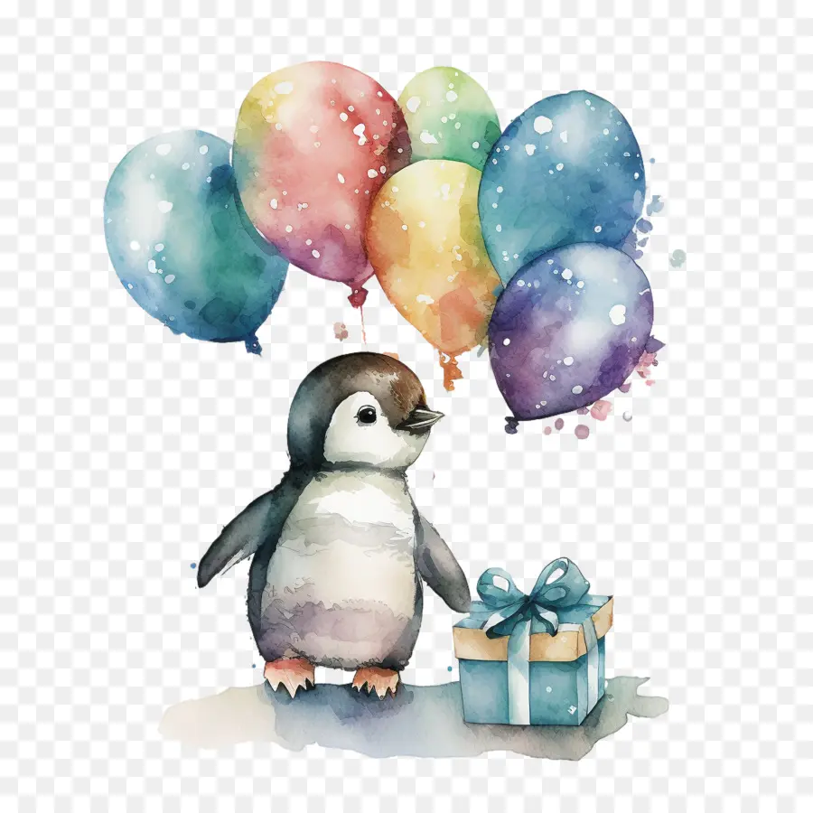 Mundo Do Pinguim Dia，Aquarela Do Pinguim PNG