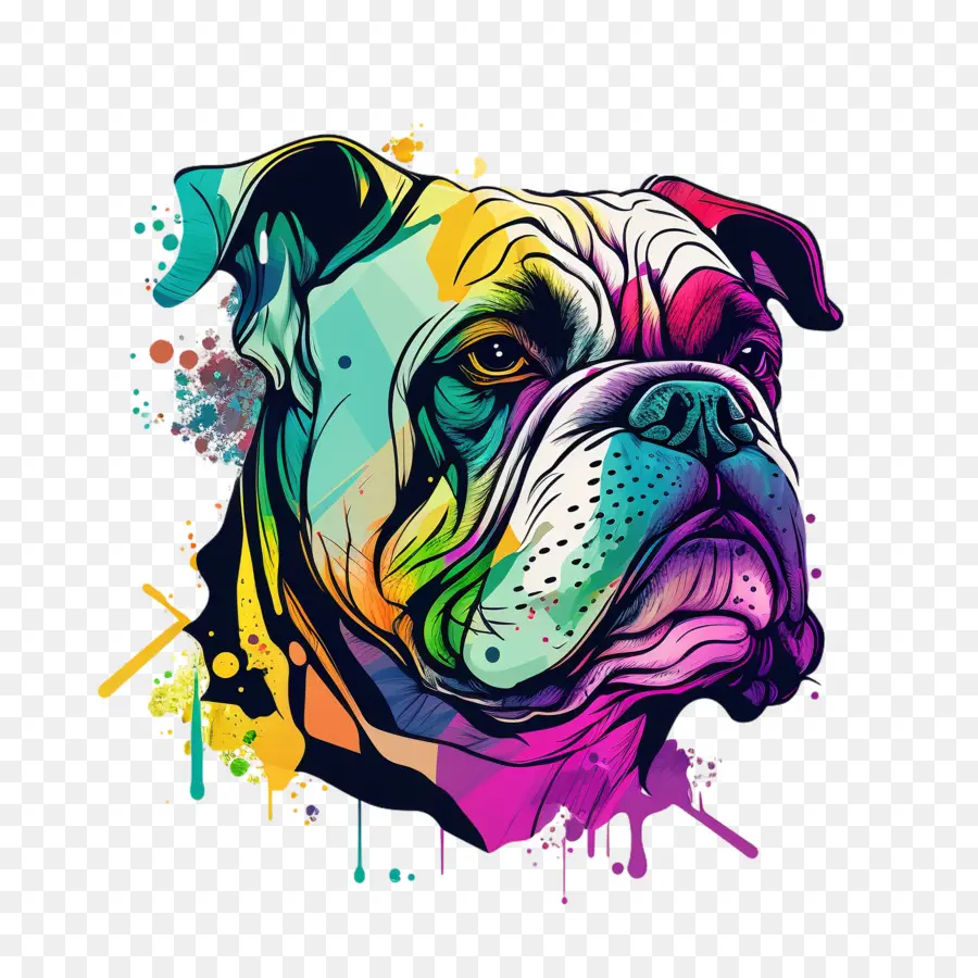 Cabeça De Bulldog，Retrato De Bulldog PNG