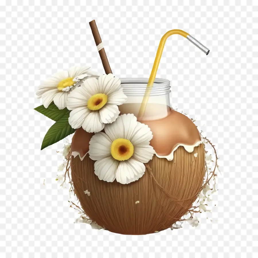 Cartoon De Coco，Palha PNG