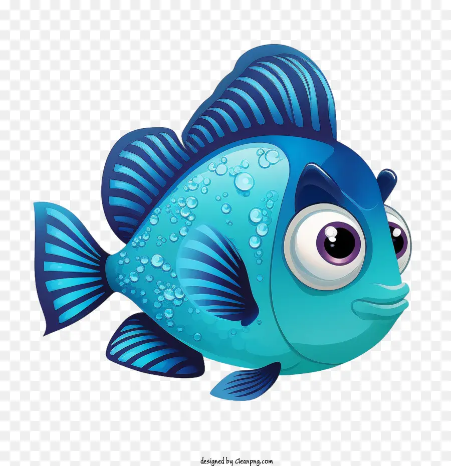 Peixe De Desenho Animado，Peixe Azul PNG