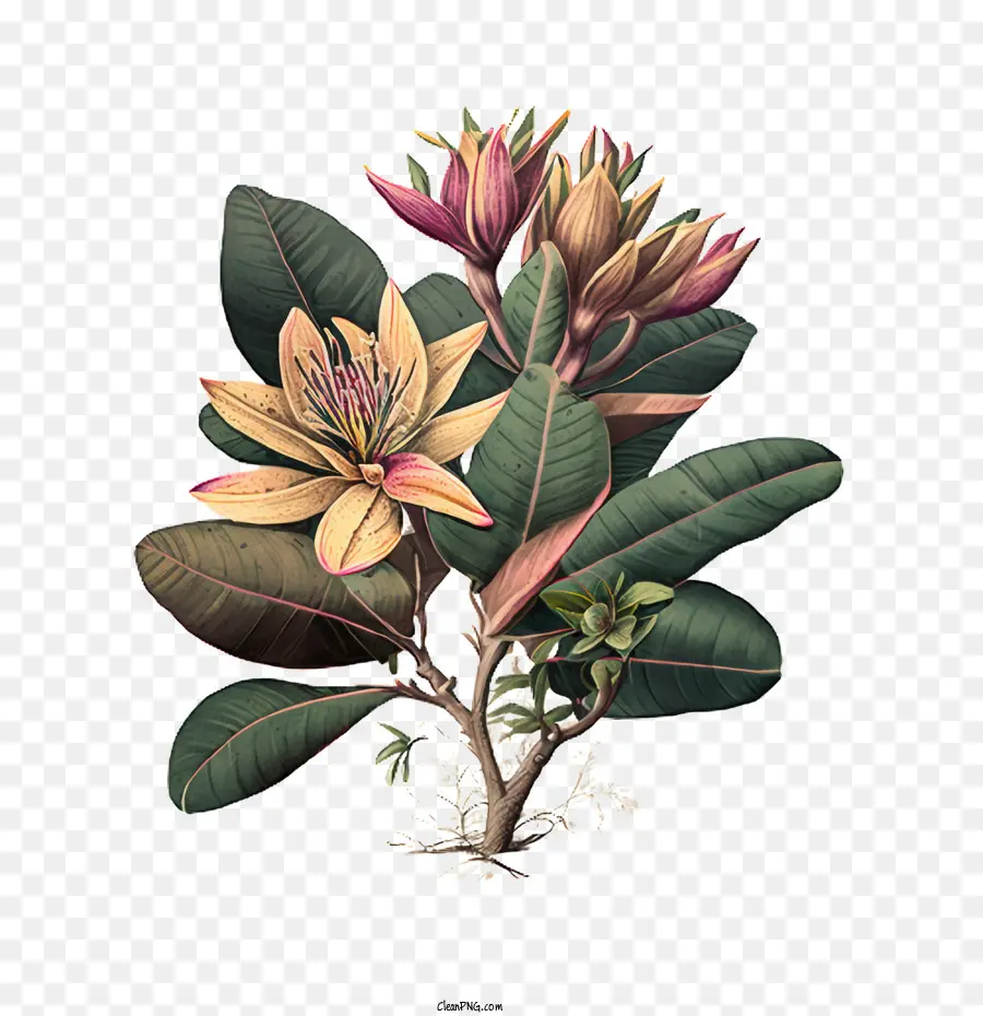 Champa Flor，Flor Tropical PNG