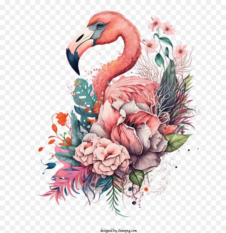 Flamingo，Flores PNG