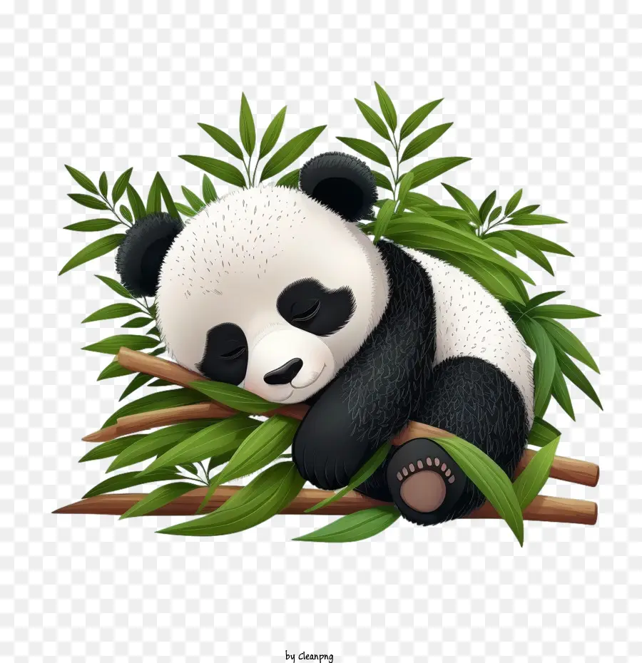 Panda Bonito，Panda Dormindo PNG