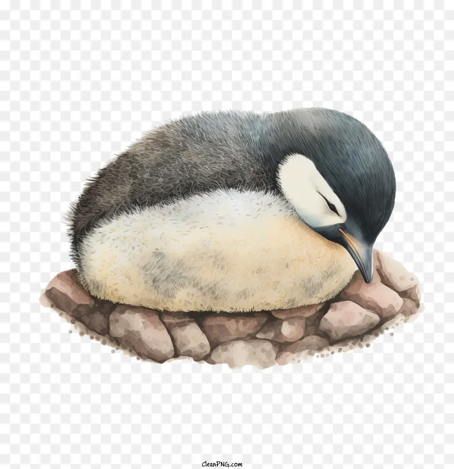 Pinguim Fofo，Pinguim Dormindo PNG