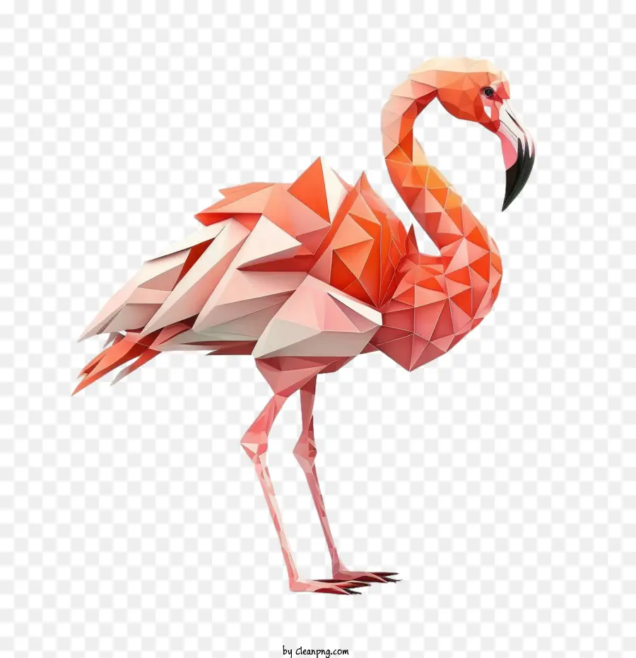 Simples Flamingo，Flamingo Geométrico PNG