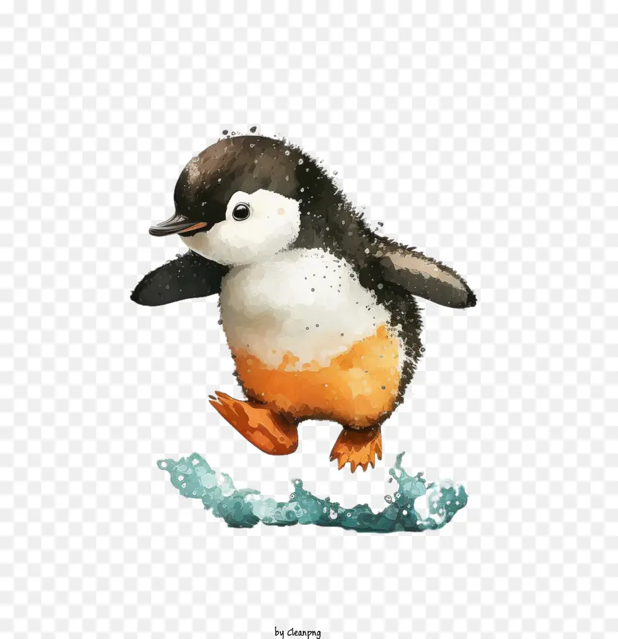 Pinguim Fofo，Pinguim Saltador PNG