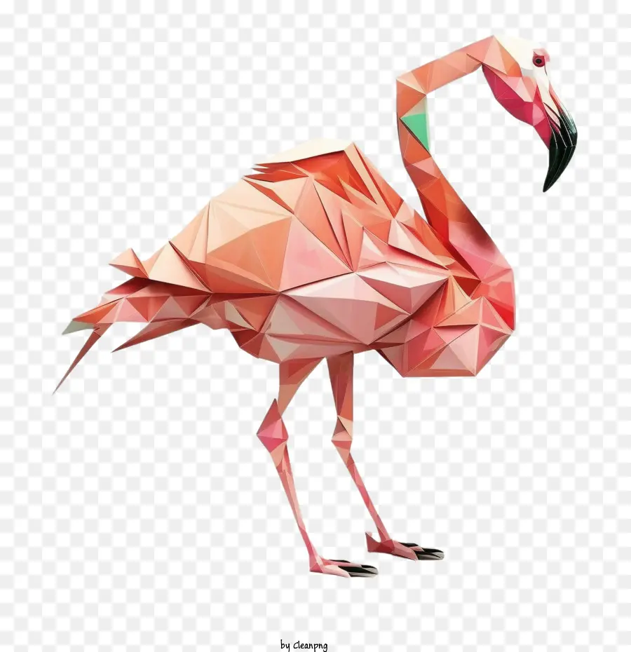 Simples Flamingo，Flamingo Geométrico PNG