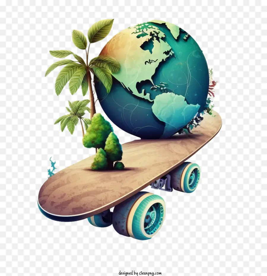 Mundo Sem Carro，Skate PNG