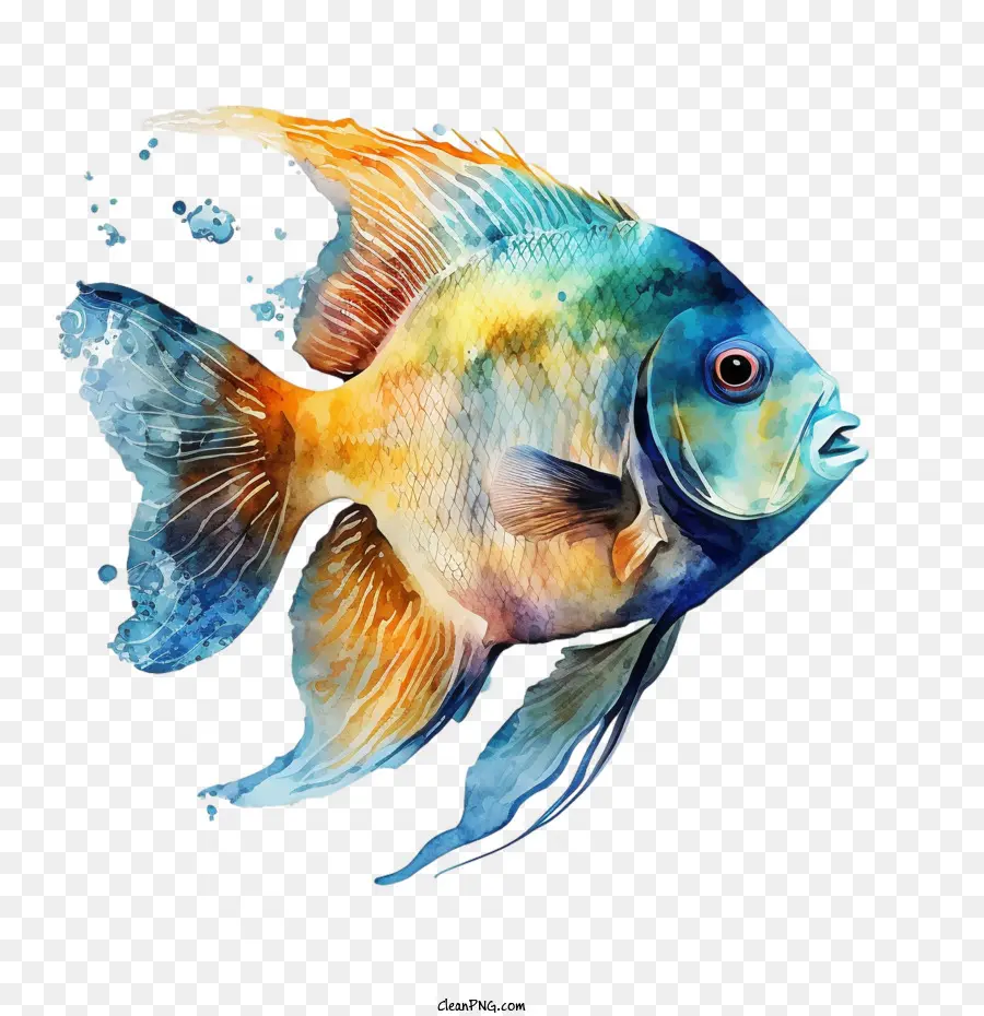 Peixe Aquarela，Peixes Tropicais PNG