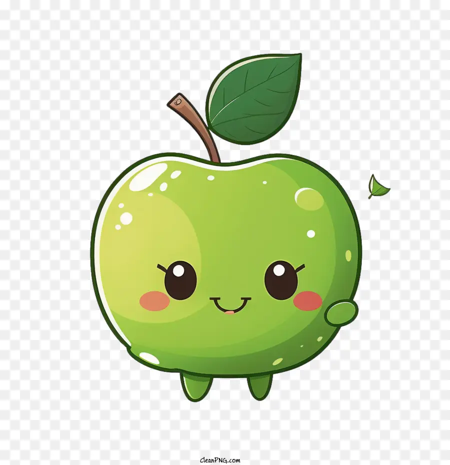 Desenho Animado Da Apple，Maçã Verde PNG