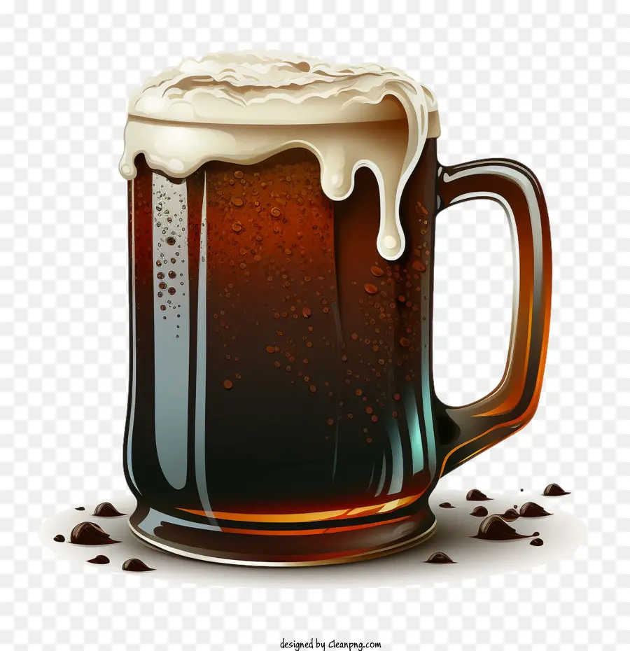 A Caneca De Cerveja，A Cerveja Escura PNG