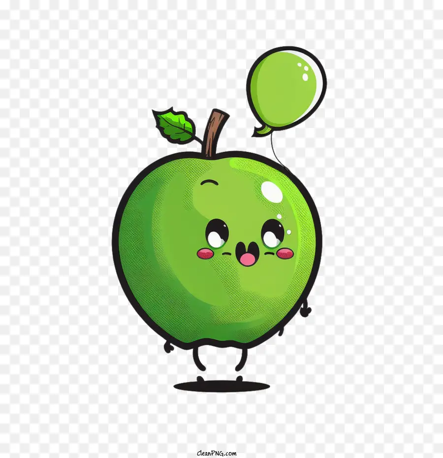 Desenho Animado Da Apple，Maçã Verde PNG