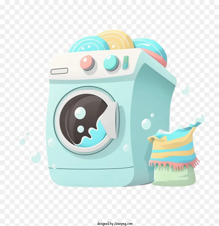 Máquina De Lavar Fofa，Cartoon Máquina De Lavar Roupa PNG