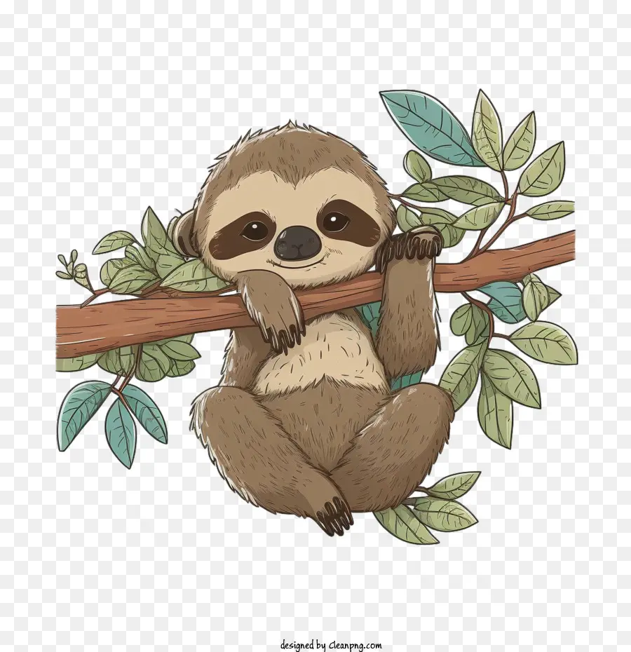 Sloth De Quadrinhos，Bonito Preguiça PNG