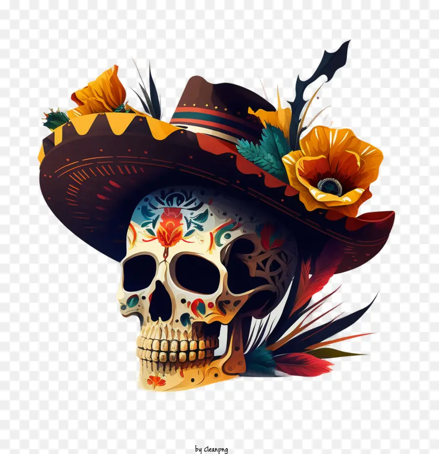 Cinco De Mayo，Crânio Do México PNG