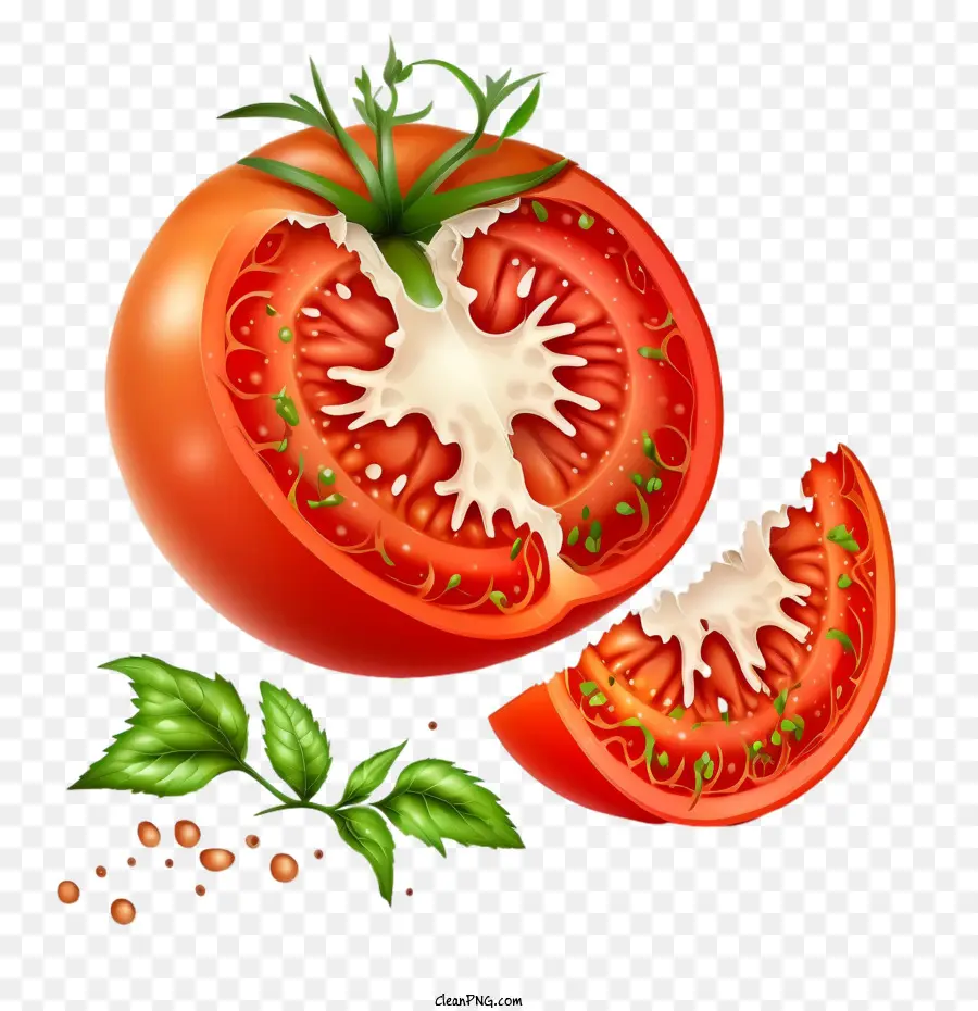 Tomate，Metade De Tomate PNG