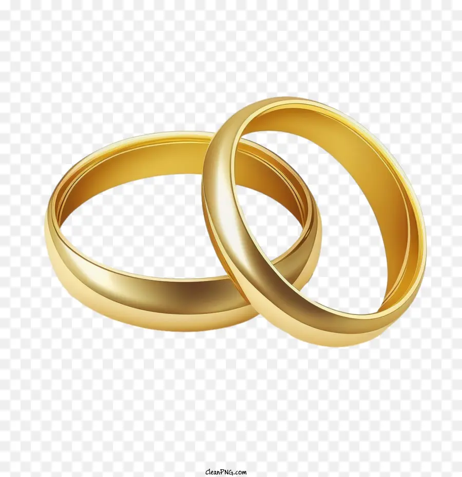 Ouro Anel De Casamento，Anel De Casamento PNG