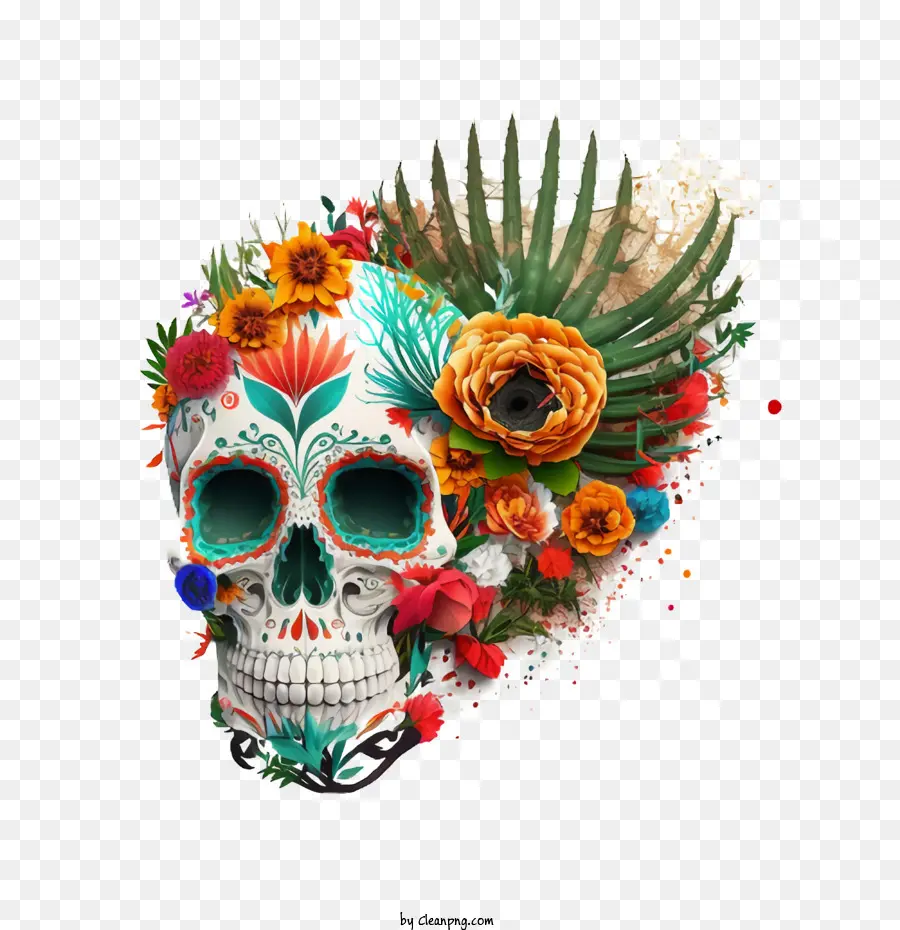 Cinco De Mayo，Crânio Do México PNG