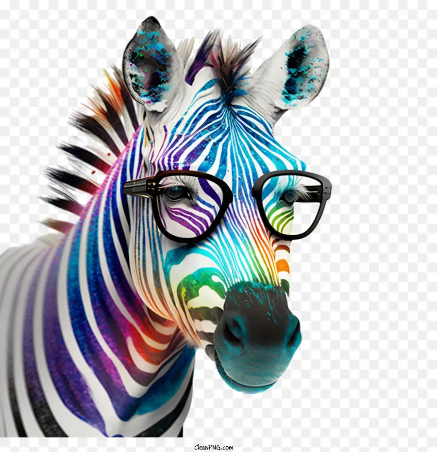 Zebra Colorida，Zebra PNG