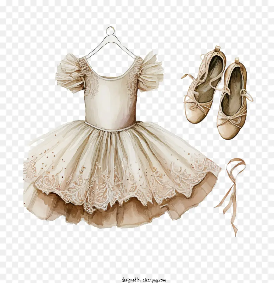 Ballet Shoes，Vestido De Balé PNG