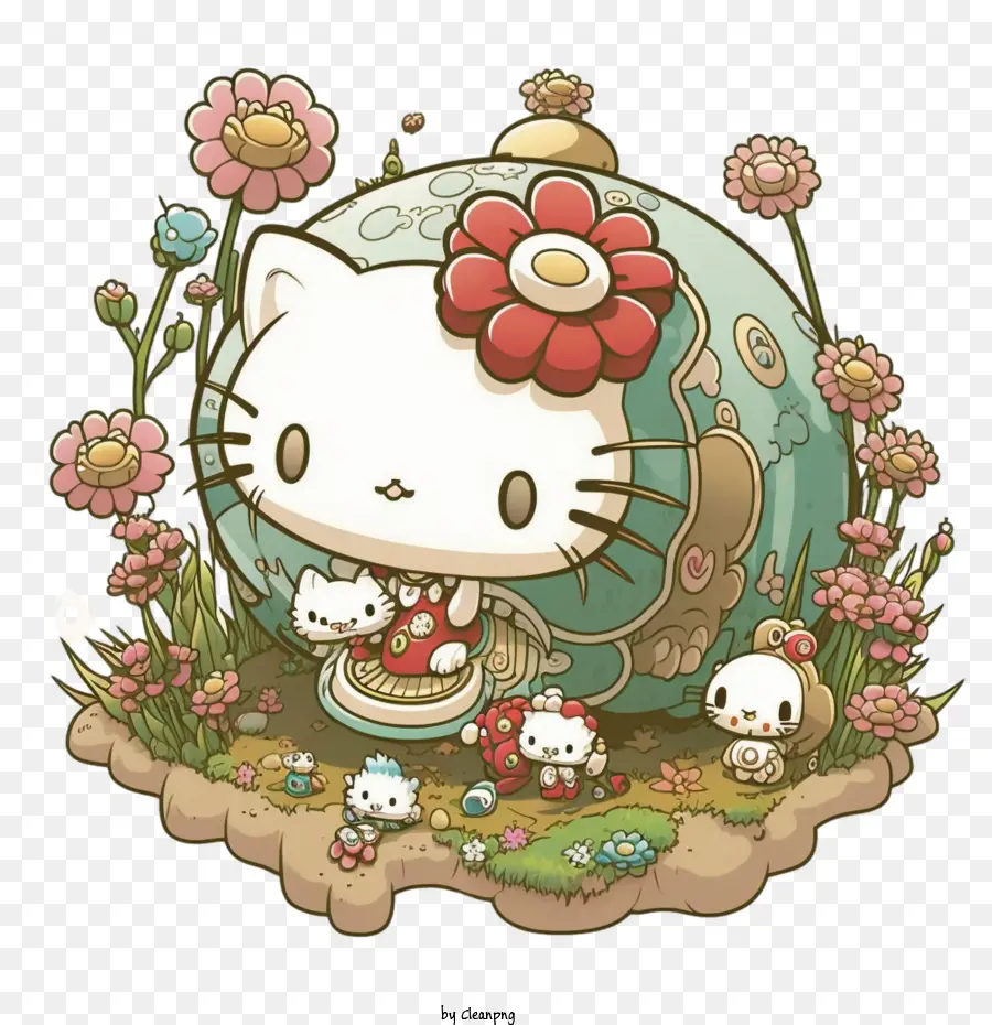 Hello Kitty，Ghibli Hello Kitty PNG