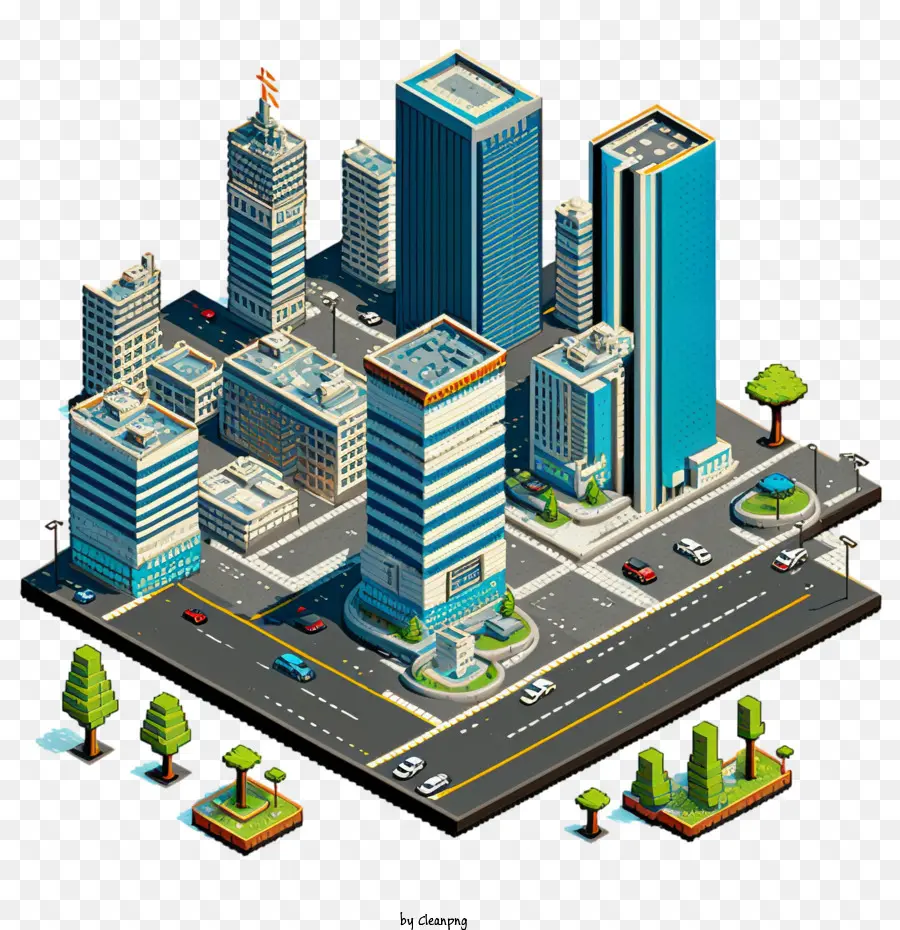 Pixel Arte Da Cidade De， PNG