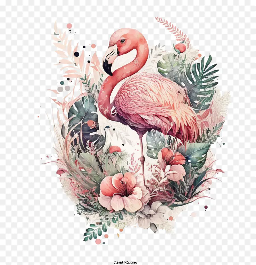 Cor De Rosa Flamingo，Flamingo Fofo PNG