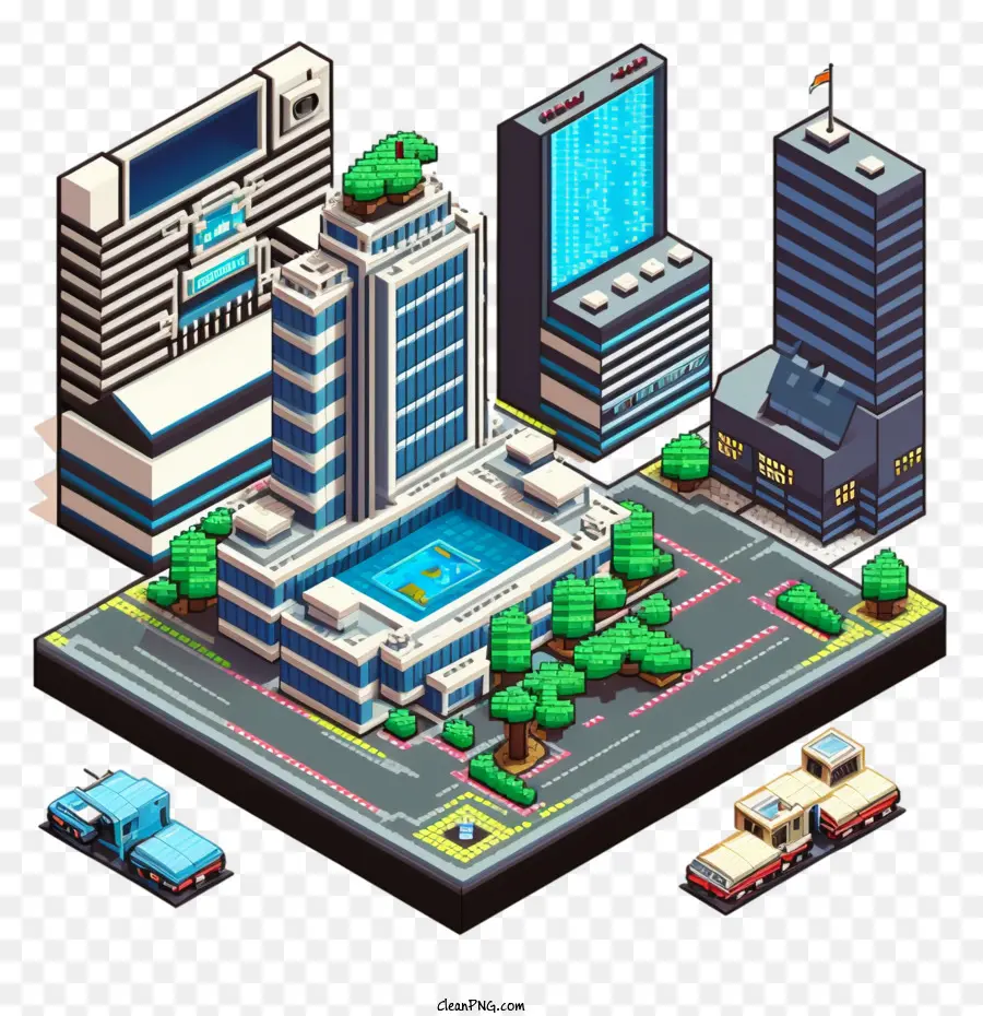 Pixel Arte Da Cidade De， PNG