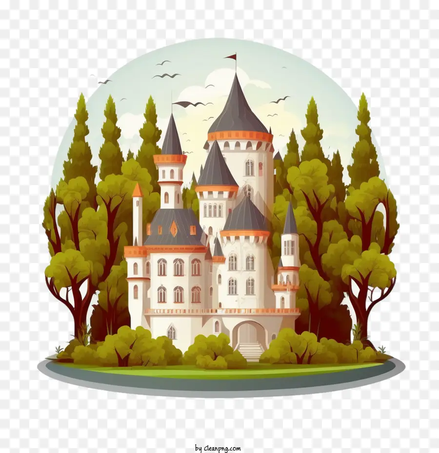 Castelo，3d Castelo PNG