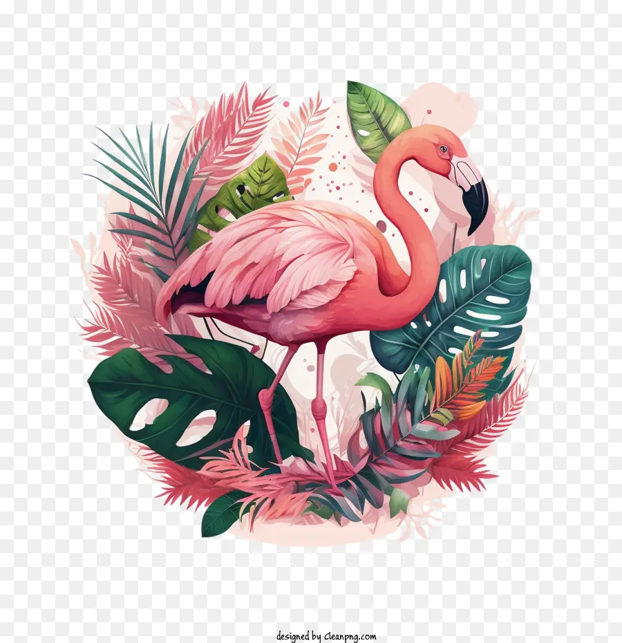 Cor De Rosa Flamingo，Cores Dos Anos 90 Flamingo PNG
